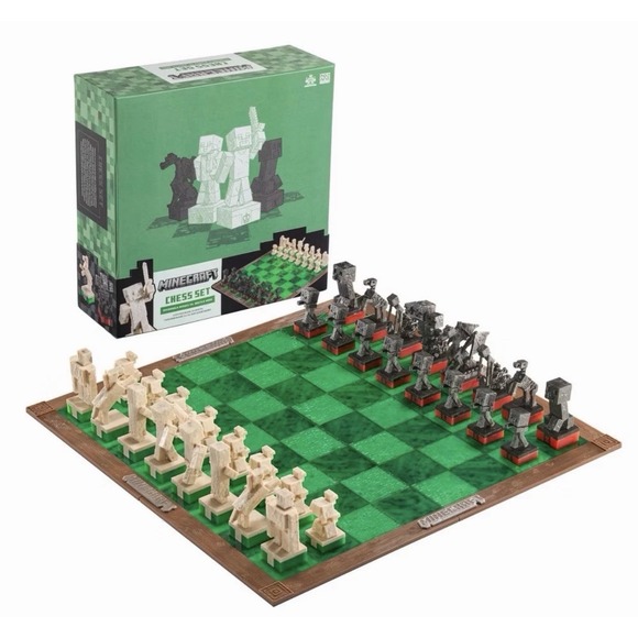 Minecraft Other - Minecraft Chess Set - Overworld Heroes vs Hostile Mobs (NEW SEALED IN BOX)